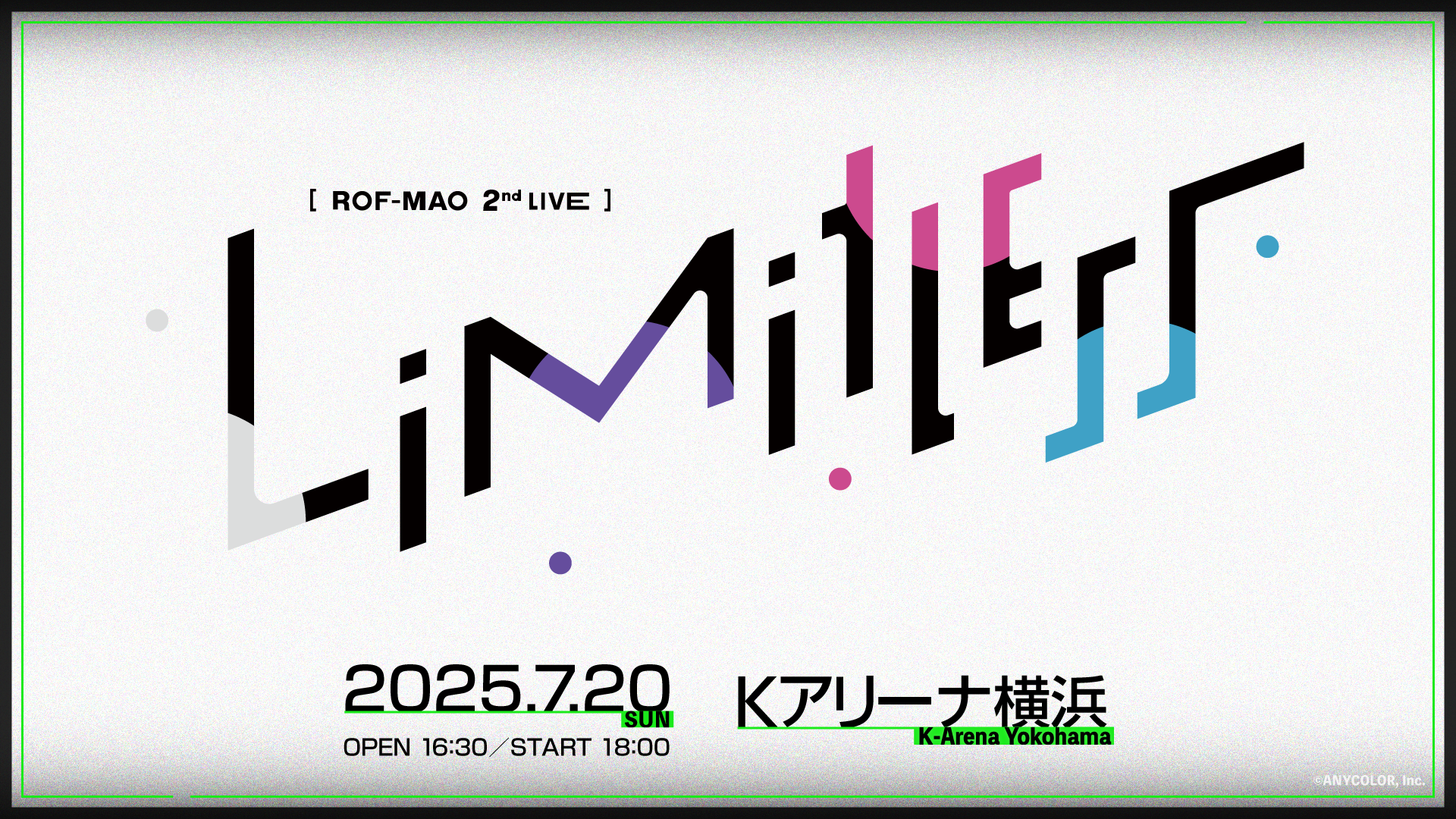 ROF-MAOの2ndライブが決定!2025年7月20日(日)Kアリーナ横浜にて ROF-MAOの2ndライブが決定!2025年7月20日(日)Kアリーナ横浜にて